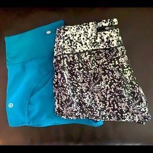 Lululemon Speed Up Short 4” - 2 pair - size 4